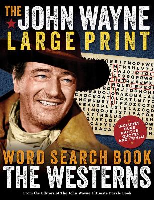 John Wayne Large Print Word Search Book - The Westerns book