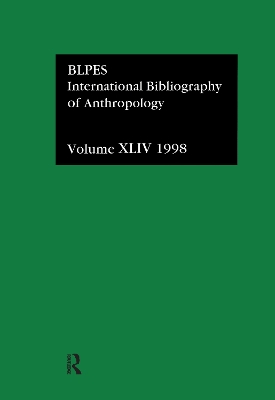 IBSS: Anthropology by Compiled by the British Library of Political and Economic Science