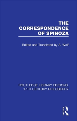 The Correspondence of Spinoza book