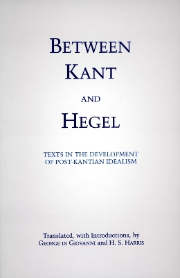 Between Kant and Hegel book