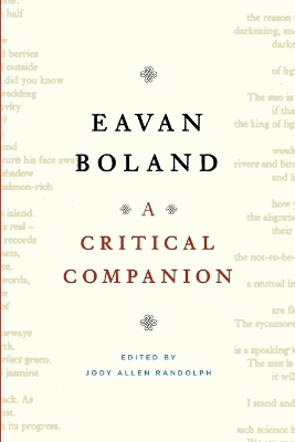Eavan Boland book