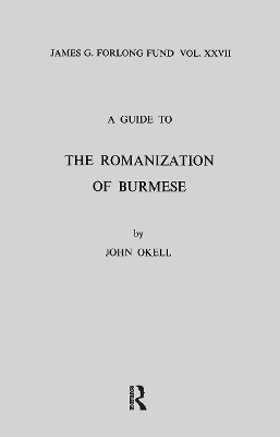 A Guide to the Romanization of Burmese book
