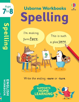 Usborne Workbooks Spelling 7-8 book