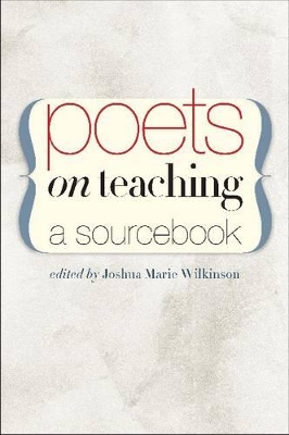 Poets on Teaching book