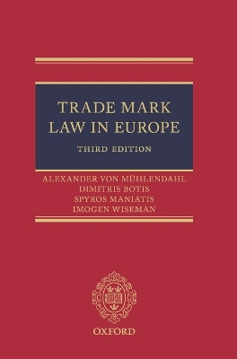 Trade Mark Law in Europe 3e book