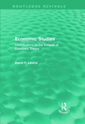Economic Studies by David Levine