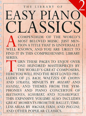 Library Of Easy Piano Classics 2 book