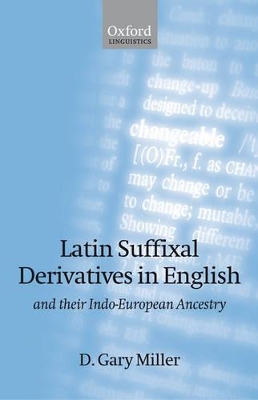 Latin Suffixal Derivatives in English book