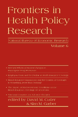 Frontiers in Health Policy Research book