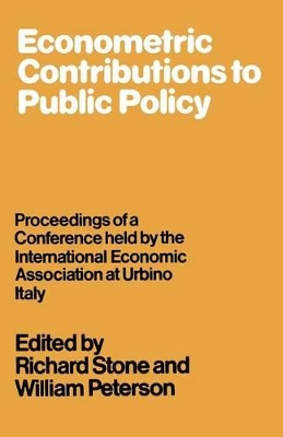 Econometric Contributions to Public Policy by Kenneth A. Loparo