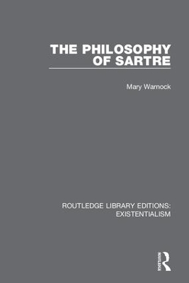 The Philosophy of Sartre book