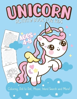 Unicorn Activity Book For Kids Ages 4-8: Easy Non Fiction Juvenile Activity Books Alphabet Books book