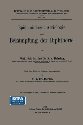 Epidemiologie, Aetiologie und Bekämpfung der Diphtherie book