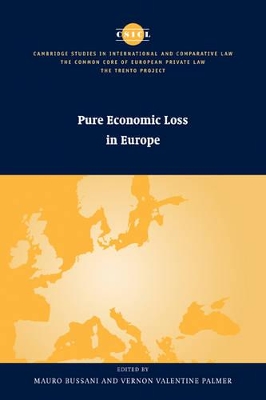 Pure Economic Loss in Europe by Mauro Bussani