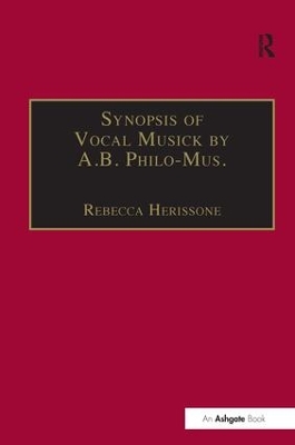 Synopsis of Vocal Musick by A.B. Philo-Mus. book
