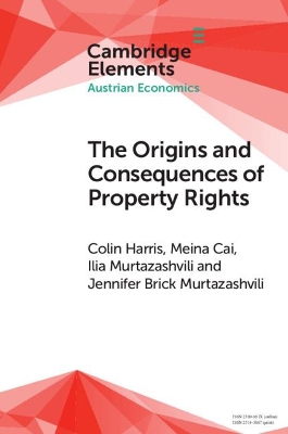 The Origins and Consequences of Property Rights: Austrian, Public Choice, and Institutional Economics Perspectives book