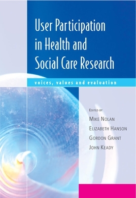 User Participation in Health and Social Care Research book