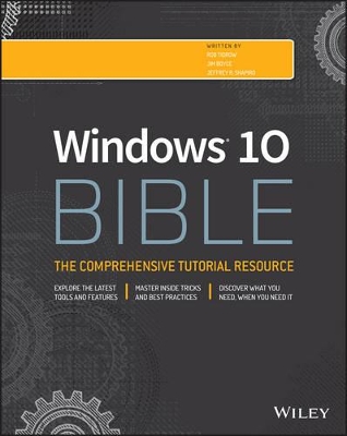 Windows 10 Bible book