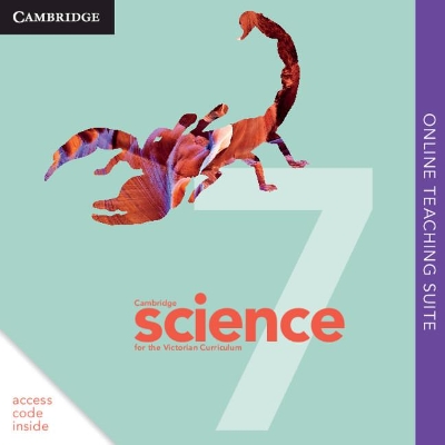 Cambridge Science for the Victorian Curriculum 7 Online Teaching Suite (Card) book