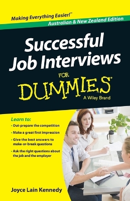 Successful Job Interviews for Dummies, Australian & New Zealand Edition book