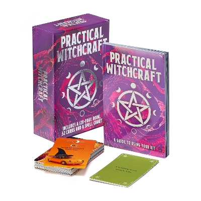 Practical Witchcraft Book & Card Deck: Includes 128-page book, 52 cards and a spell chart book