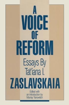 A Voice of Reform: Essays book