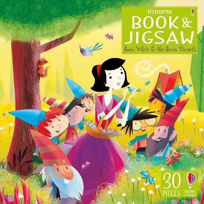 Usborne Book and Jigsaw Snow White and the Seven Dwarfs by Lesley Sims