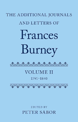 Additional Journals and Letters of Frances Burney book