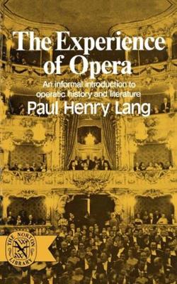 Experience of Opera book