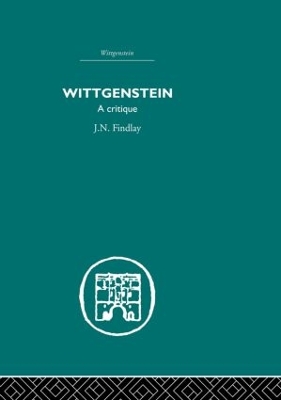 Wittgenstein by J.N. Findlay