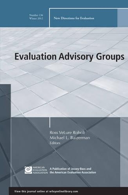 Evaluation Advisory Groups book