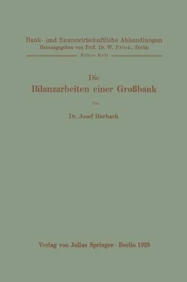 Die Bilanzarbeiten einer Großbank book