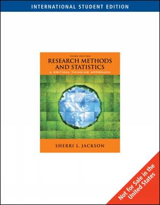 Research Methods and Statistics: A Critical Thinking Approach book