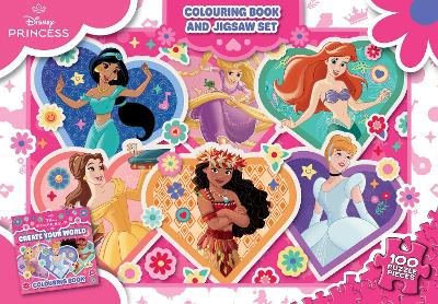 Disney Princess Create Your World: Colouring Book and Jigsaw Set (100 Pieces) book