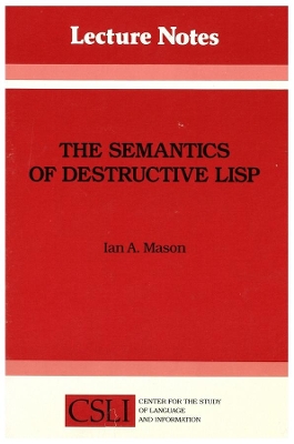 Semantics of Destructive Lisp book