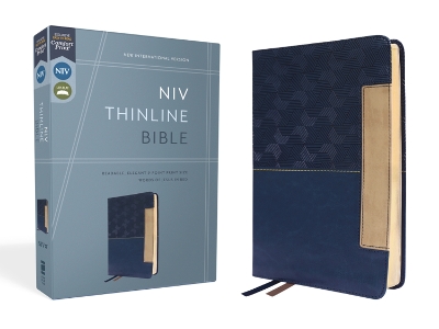 NIV, Thinline Bible, Leathersoft, Blue, Red Letter, Comfort Print book