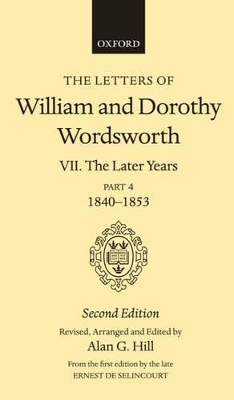 The The Letters of William and Dorothy Wordsworth by William and Dorothy Wordsworth