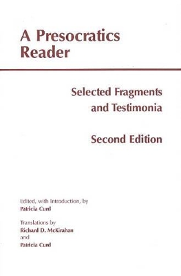 A Presocratics Reader by Patricia Curd