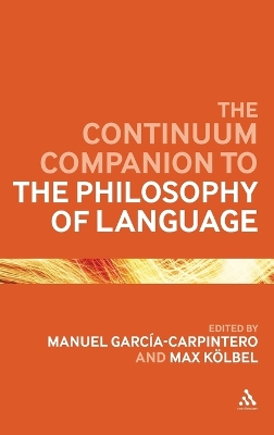 Continuum Companion to the Philosophy of Language book