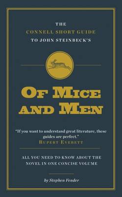 The Connell Short Guide To John Steinbeck's of Mice and Men book