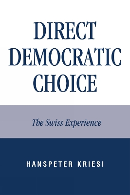 Direct Democratic Choice book