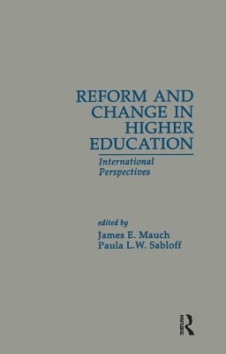 Reform and Change in Higher Education book