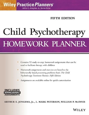 Child Psychotherapy Homework Planner book