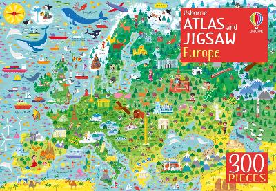 Usborne Atlas and Jigsaw Europe book