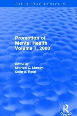 Promotion of Mental Health: Volume 7, 2000 book