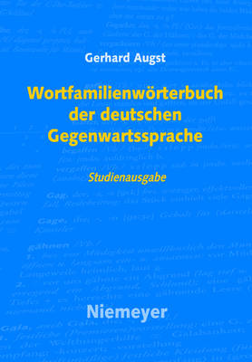 Wortfamilienwörterbuch Der Deutschen Gegenwartssprache book