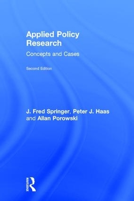 Applied Policy Research by J. Fred Springer