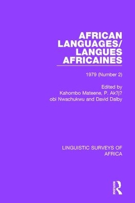 African Languages/Langues Africaines by Kahombo Mateene