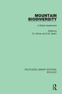 Mountain Biodiversity: A Global Assessment book