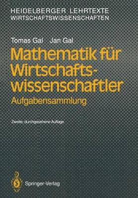 Mathematik für Wirtschaftswissenschaftler: Aufgabensammlung book